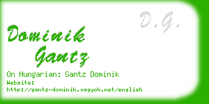 dominik gantz business card